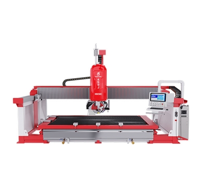 HKNC-450J 5 Axis Stone CNC Sawjet HKNC-450J 五（wǔ）軸數控水刀橋切一體切割機